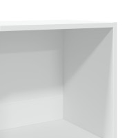Produktbild för Bokhylla vit 40x30x114 cm konstruerat trä