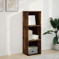 Produktbild för Bokhylla rökfärgad ek 40x30x114 cm konstruerat trä