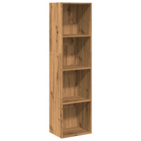 Produktbild för Bokhylla ek 40x30x152 cm konstruerat trä