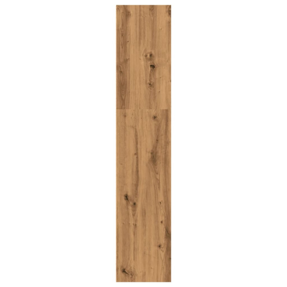 Produktbild för Bokhylla ek 40x30x152 cm konstruerat trä