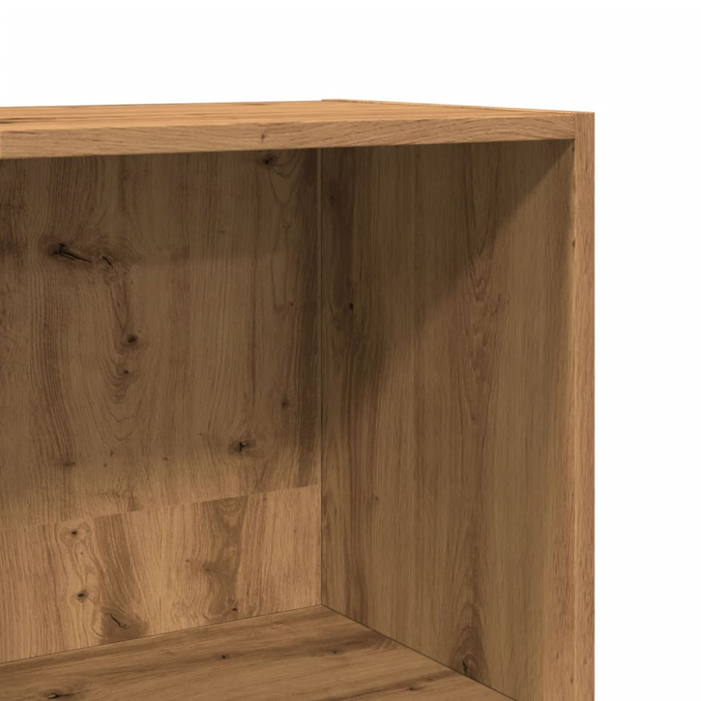 Produktbild för Bokhylla ek 40x30x152 cm konstruerat trä