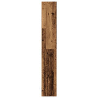 Produktbild för Bokhylla åldrat trä 40x30x189 cm konstruerat trä