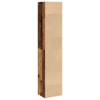 Produktbild för Bokhylla åldrat trä 40x30x189 cm konstruerat trä