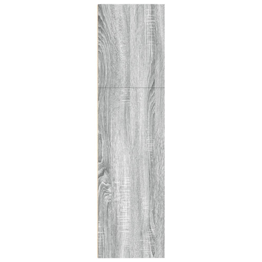 Produktbild för Bokhylla grå sonoma 80x30x114 cm konstruerat trä