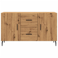 Produktbild för Skänk ek 100x36x60 cm konstruerat trä