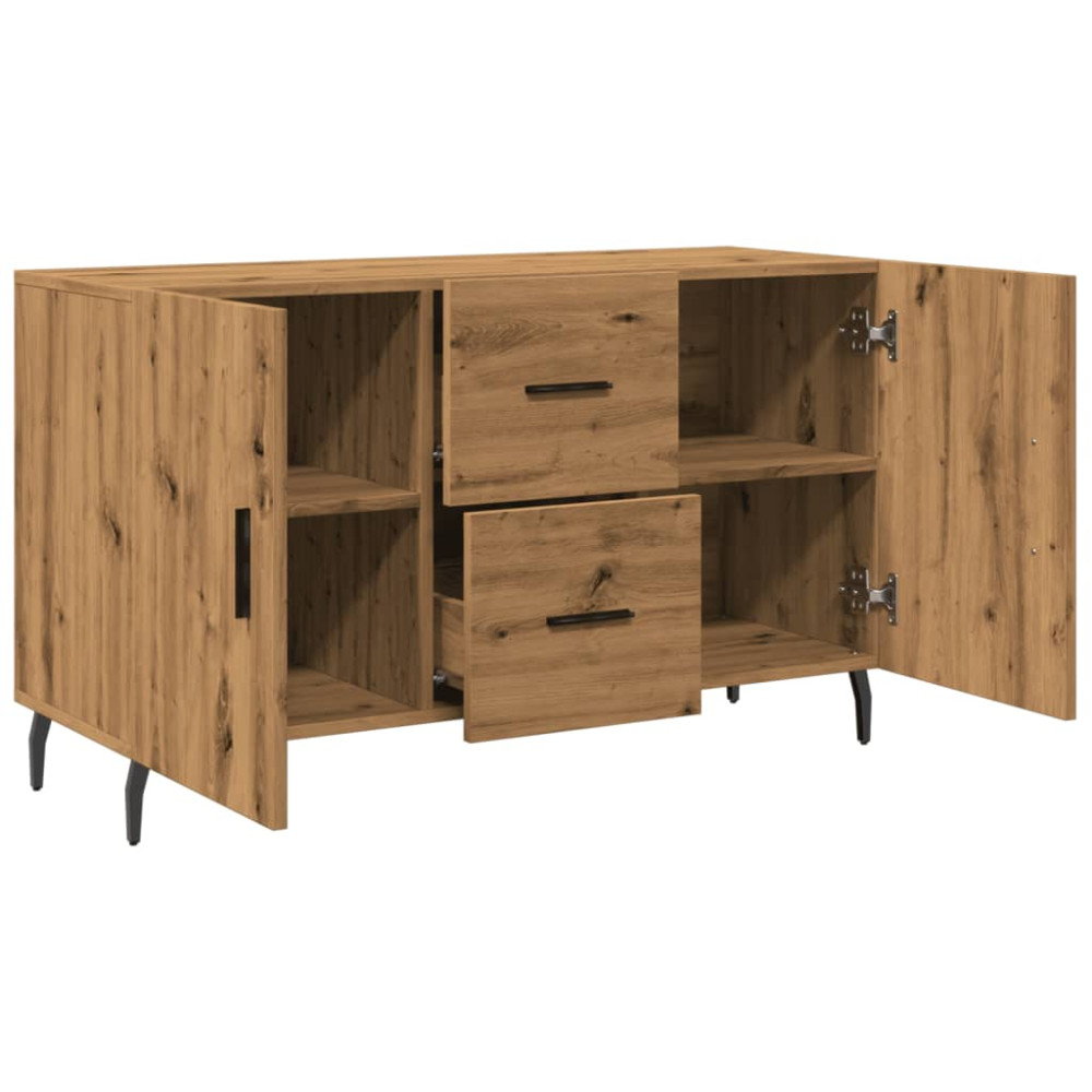 Produktbild för Skänk ek 100x36x60 cm konstruerat trä