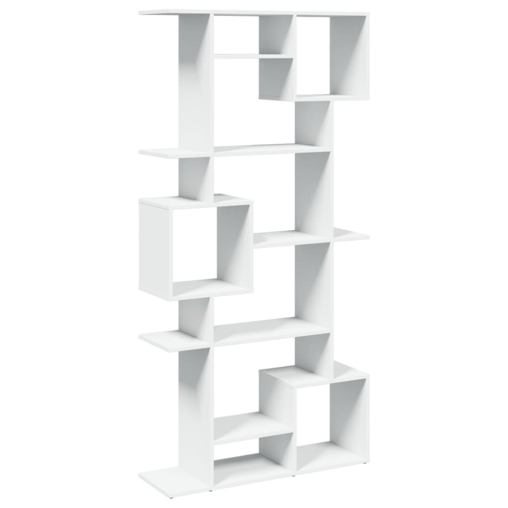 Produktbild för Bokhylla vit 92x29x188 cm konstruerat trä