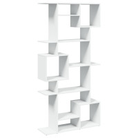 Produktbild för Bokhylla vit 92x29x188 cm konstruerat trä
