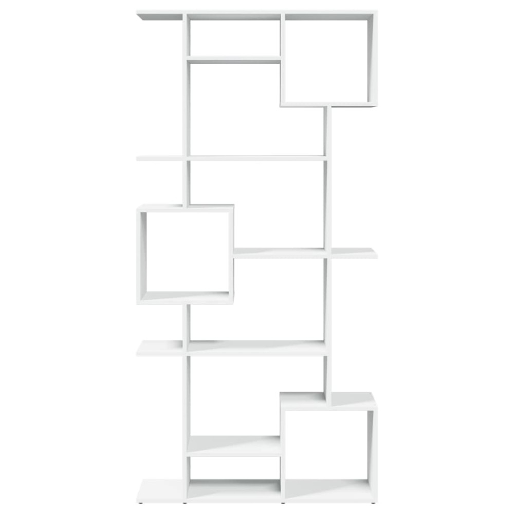 Produktbild för Bokhylla vit 92x29x188 cm konstruerat trä