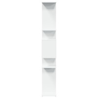 Produktbild för Bokhylla vit 92x29x188 cm konstruerat trä