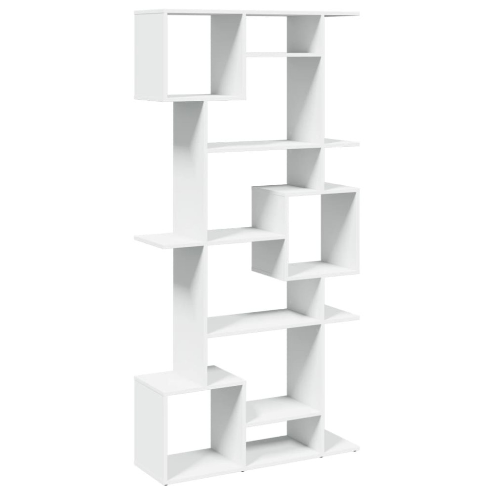 Produktbild för Bokhylla vit 92x29x188 cm konstruerat trä