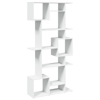 Produktbild för Bokhylla vit 92x29x188 cm konstruerat trä