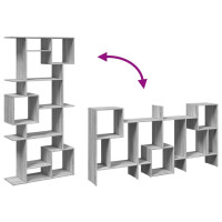 Produktbild för Bokhylla grå sonoma 92x29x188 cm konstruerat trä
