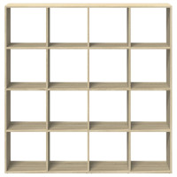 Produktbild för Bokhylla sonoma-ek 137,5x29x137,5 cm konstruerat trä
