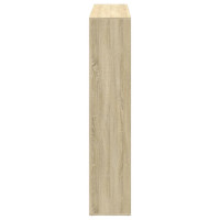 Produktbild för Bokhylla sonoma-ek 137,5x29x137,5 cm konstruerat trä