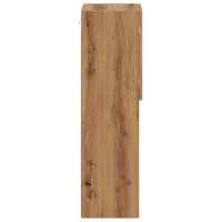 Produktbild för Tv-bänk med LED-belysning 2 st artisian ek 30,5x30x102 cm