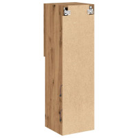 Produktbild för Tv-bänk med LED-belysning 2 st artisian ek 30,5x30x102 cm