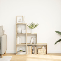 Produktbild för Bokhylla/Rumsavdelare 3 hyllplan 99x29x99 cm konstruerat trä