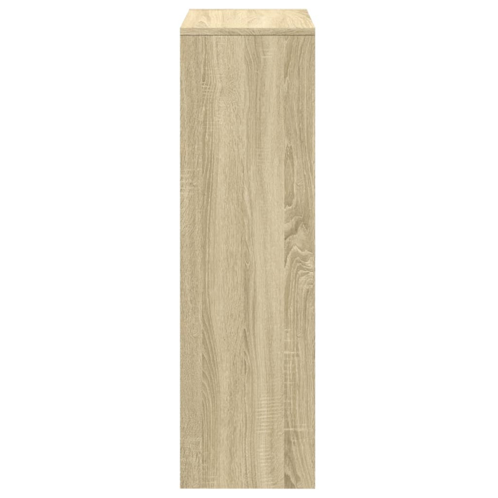 Produktbild för Bokhylla/Rumsavdelare 3 hyllplan 99x29x99 cm konstruerat trä