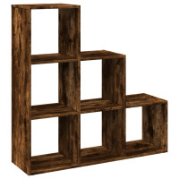 Produktbild för Bokhylla/Rumsavdelare 3 hyllplan 99x29x99 cm konstruerat trä