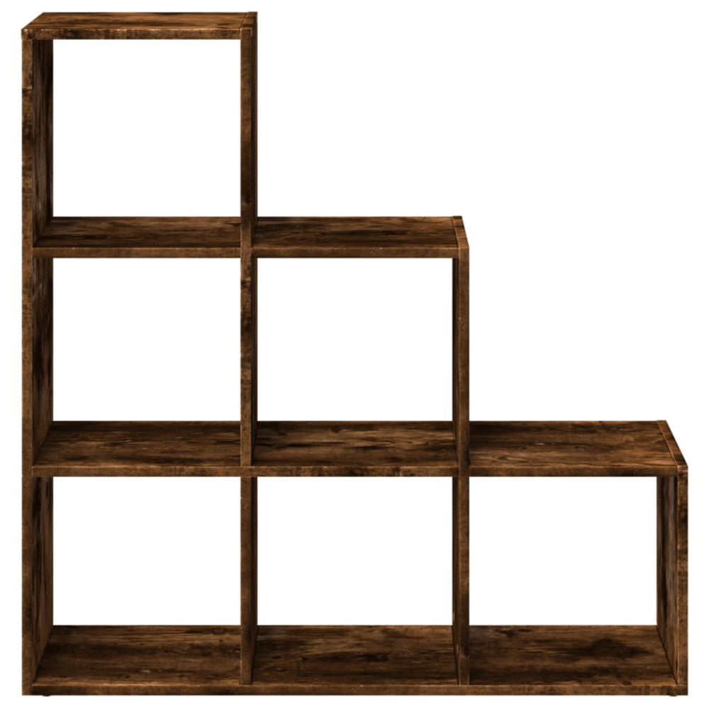 Produktbild för Bokhylla/Rumsavdelare 3 hyllplan 99x29x99 cm konstruerat trä