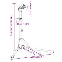 Produktbild för Cykelmonteringsställ hopfällbart 102-160 cm aluminium