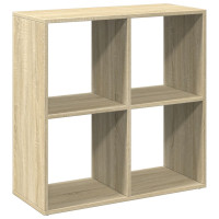 Produktbild för Bokhylla/Rumsavdelare sonoma-ek 69,5x29x69,5 cm konstruerat trä