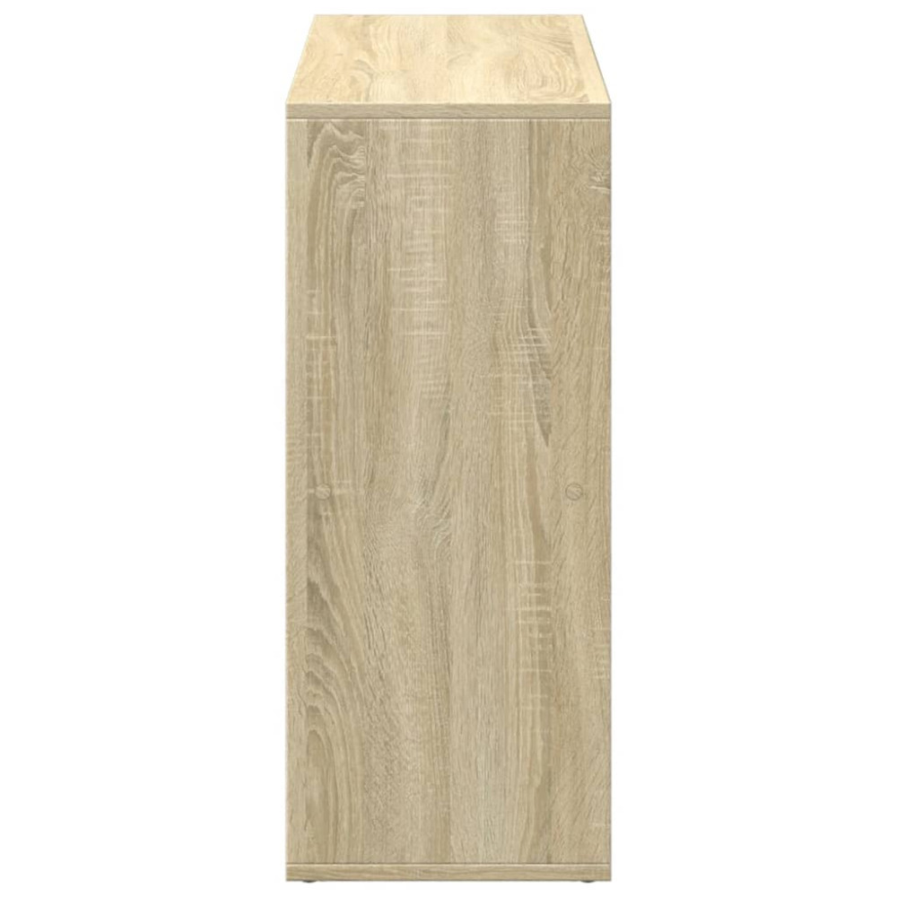 Produktbild för Bokhylla/Rumsavdelare sonoma-ek 69,5x29x69,5 cm konstruerat trä