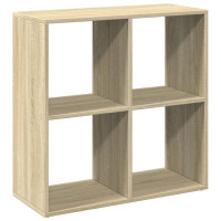 Produktbild för Bokhylla/Rumsavdelare sonoma-ek 69,5x29x69,5 cm konstruerat trä
