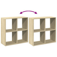 Produktbild för Bokhylla/Rumsavdelare sonoma-ek 69,5x29x69,5 cm konstruerat trä