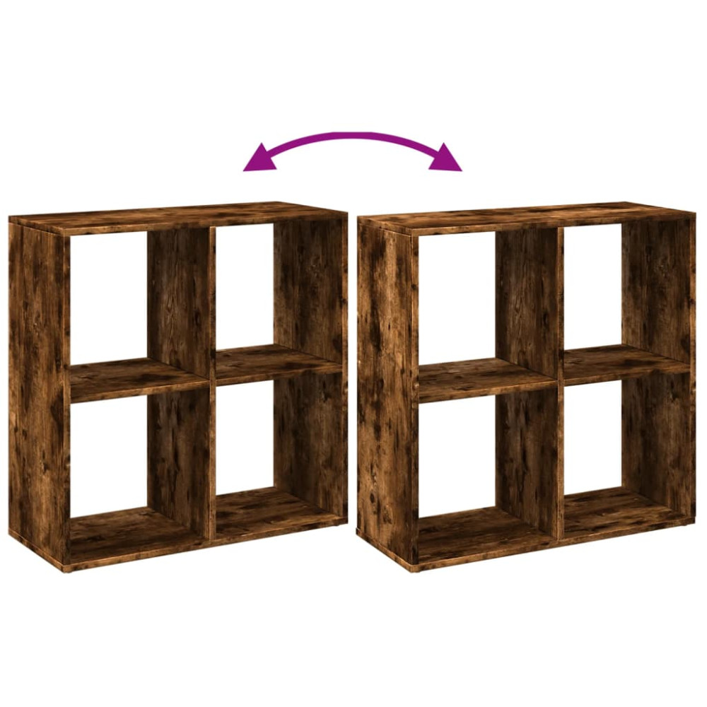 Produktbild för Bokhylla/Rumsavdelare 69,5x29x69,5 cm konstruerat trä