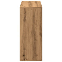 Produktbild för Bokhylla/Rumsavdelare ek 69,5x29x69,5 cm konstruerat trä