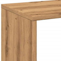 Produktbild för Bokhylla/Rumsavdelare ek 69,5x29x69,5 cm konstruerat trä