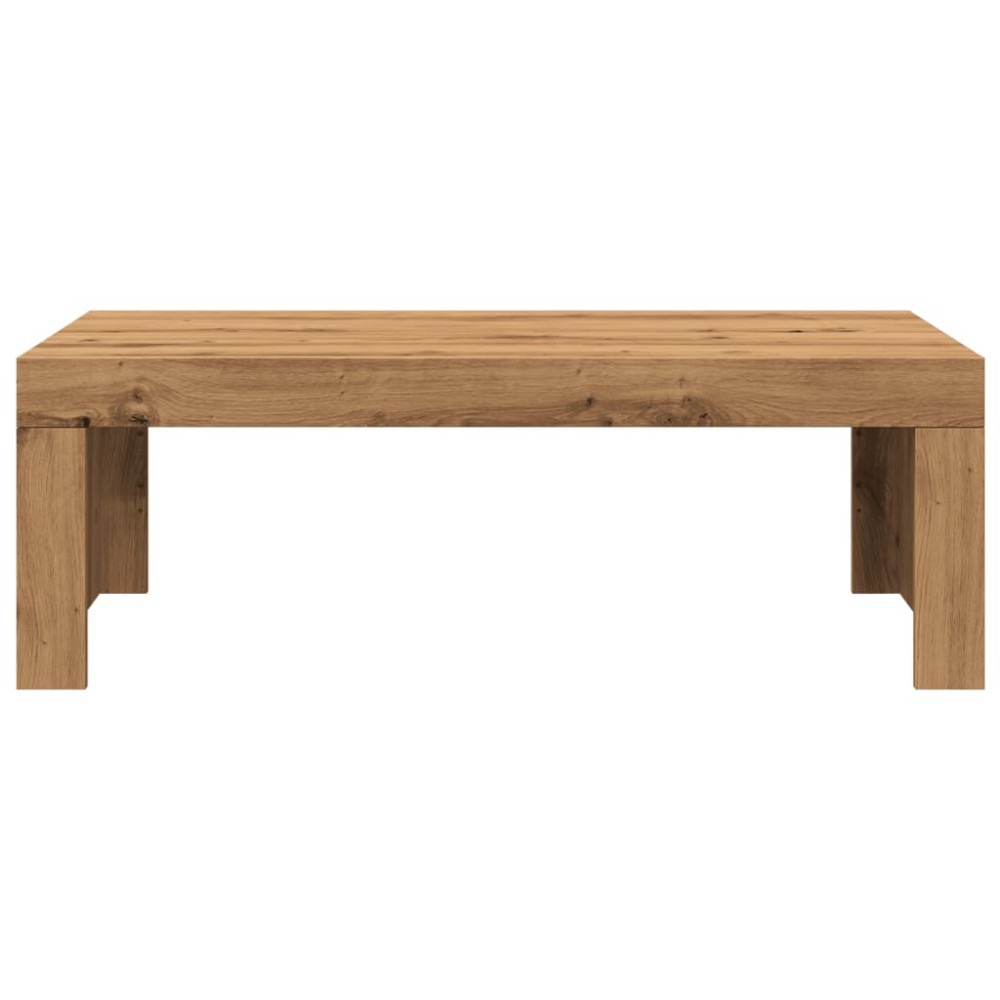 Produktbild för Soffbord artisan ek 102x50x35 cm konstruerat trä