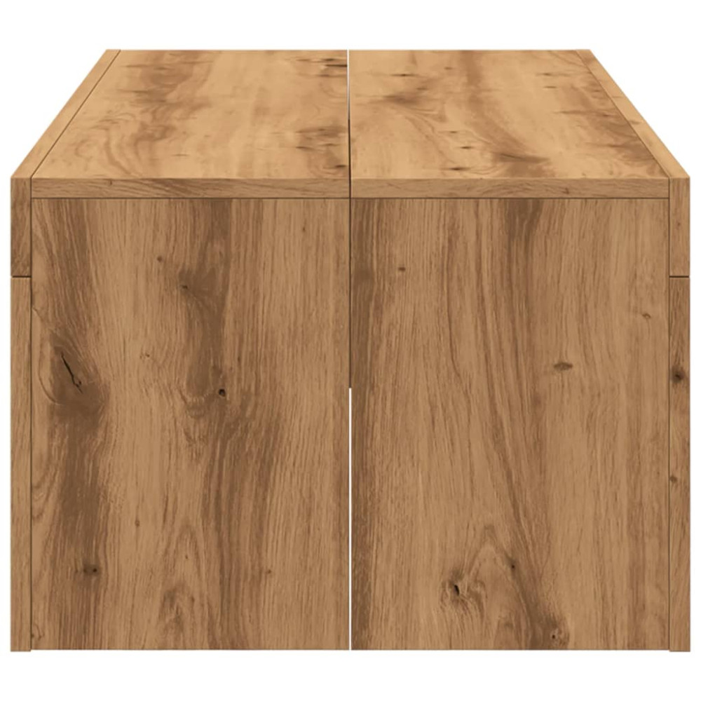 Produktbild för Soffbord artisan ek 102x50x35 cm konstruerat trä