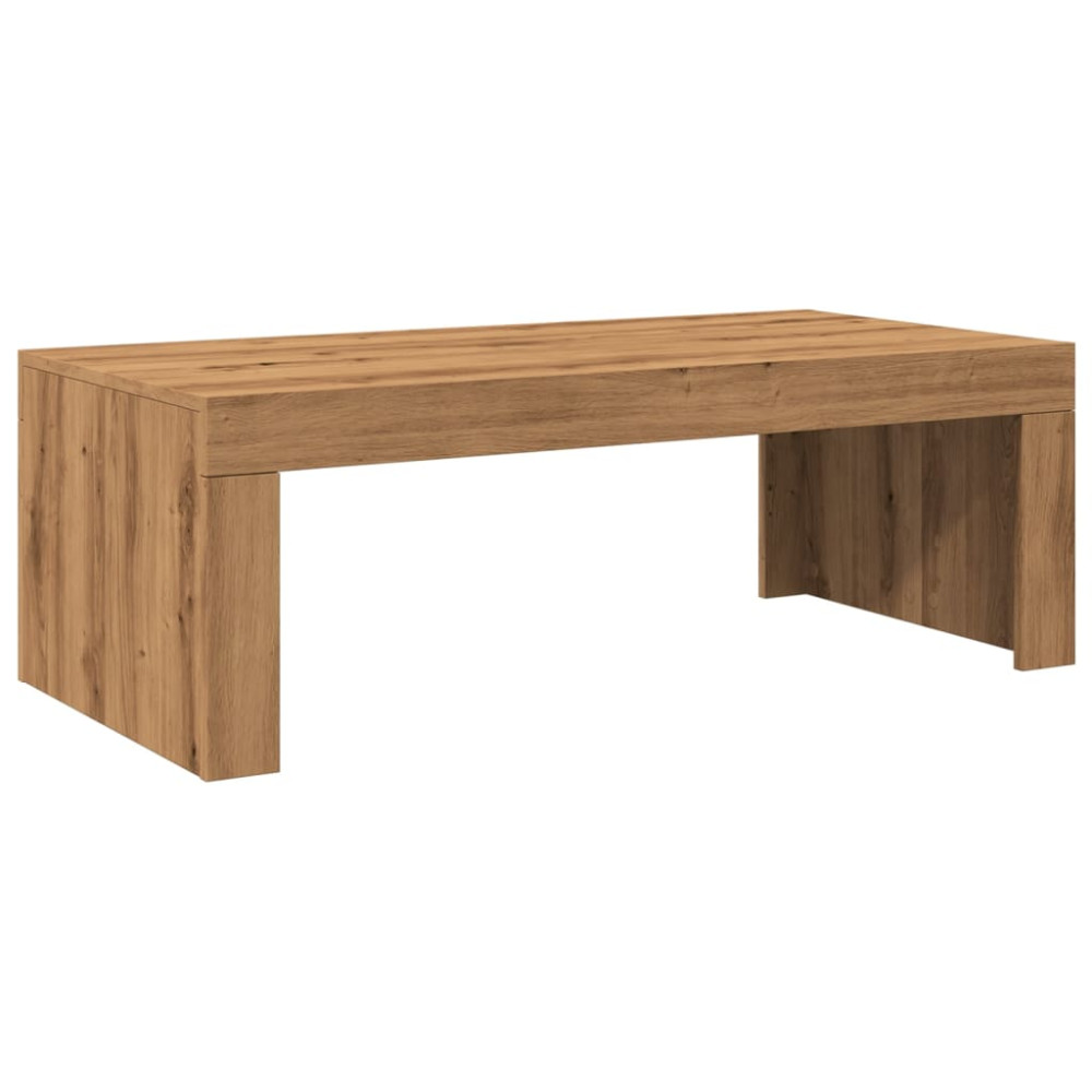 Produktbild för Soffbord artisan ek 102x50x35 cm konstruerat trä