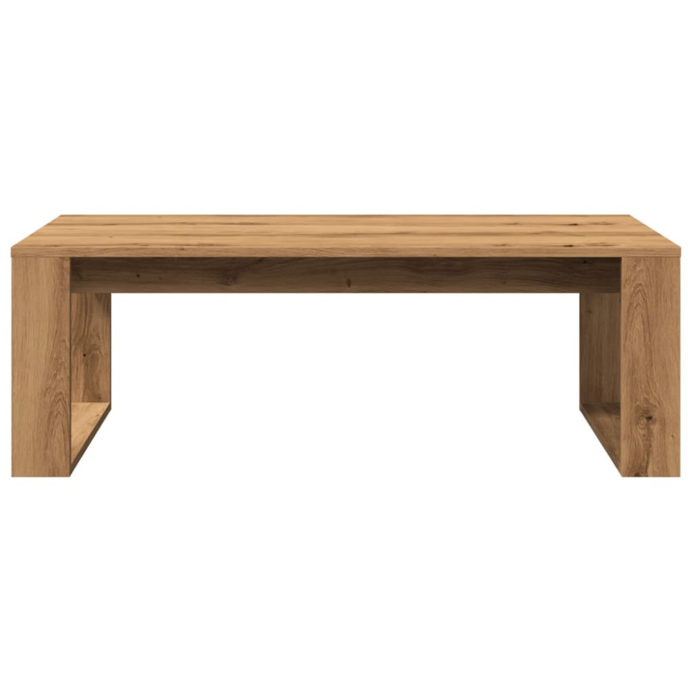 Produktbild för Soffbord artisan ek 102x50x35 cm konstruerat trä