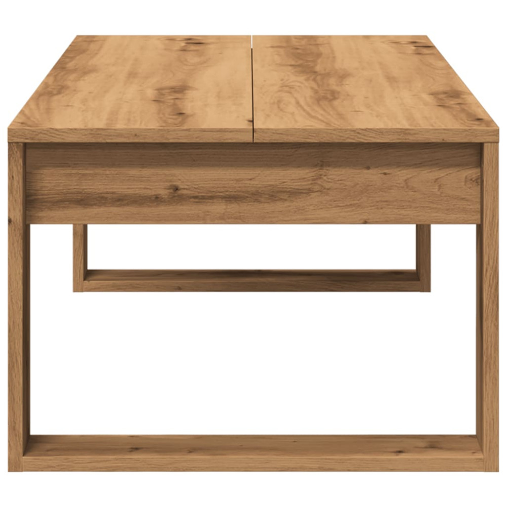 Produktbild för Soffbord artisan ek 102x50x35 cm konstruerat trä