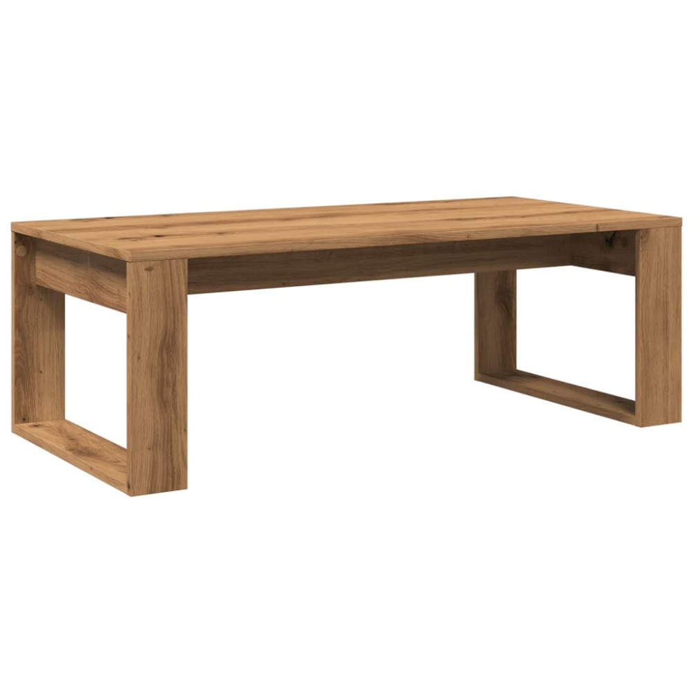 Produktbild för Soffbord artisan ek 102x50x35 cm konstruerat trä