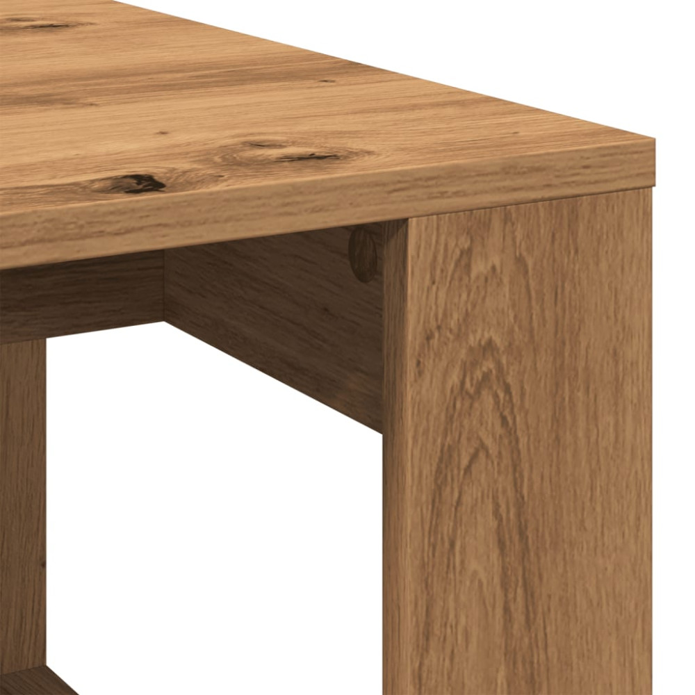 Produktbild för Soffbord artisan ek 102x50x35 cm konstruerat trä
