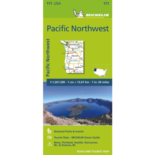 Michelin Editions Des Voyages Pacific Northwest - Zoom Map 171