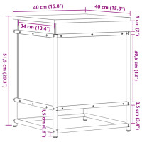 Produktbild för Förvaringslåda med lock brun ek 40x40x51,5 cm konstruerat trä