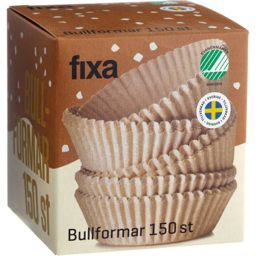 Fixa Bullform Natur/brun 150 st