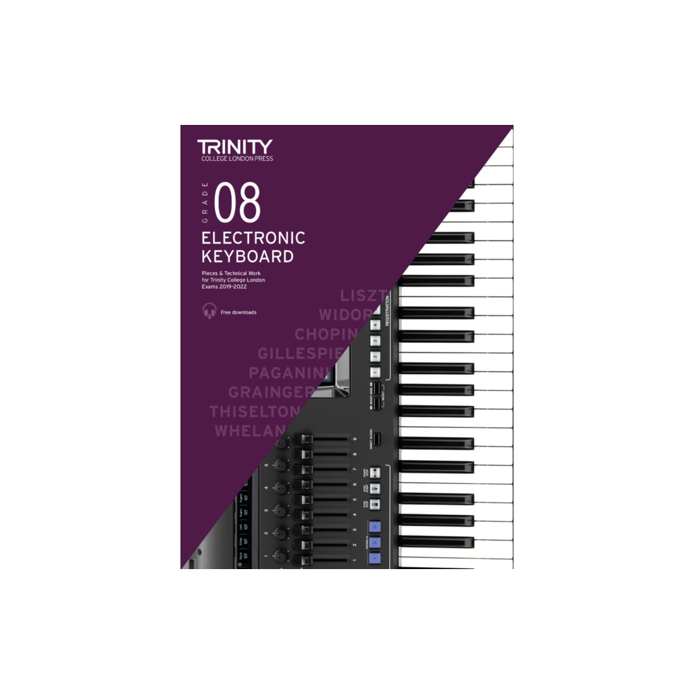 Produktbild för Electronic Keyboard Exam Pieces & Technical Work 2019-2022: Grade 8 (häftad, eng)