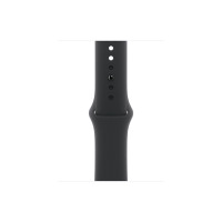 Produktbild för Apple Watch Series 10 (GPS) - jet black aluminium - smart klocka med sportband - svart - 64 GB