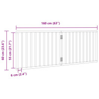 Produktbild för Hundgrind hopfällbar 2 paneler 160 cm poppel