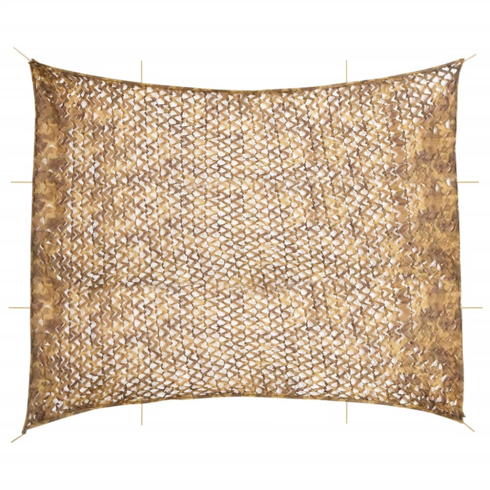 Produktbild för Camouflagenät med förvaringsväska 729x602 cm sand