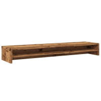 Produktbild för Skärmställ åldrat trä 100x24x13 cm konstruerat trä