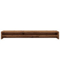 Produktbild för Skärmställ åldrat trä 100x24x13 cm konstruerat trä