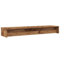 Produktbild för Skärmställ åldrat trä 100x24x13 cm konstruerat trä